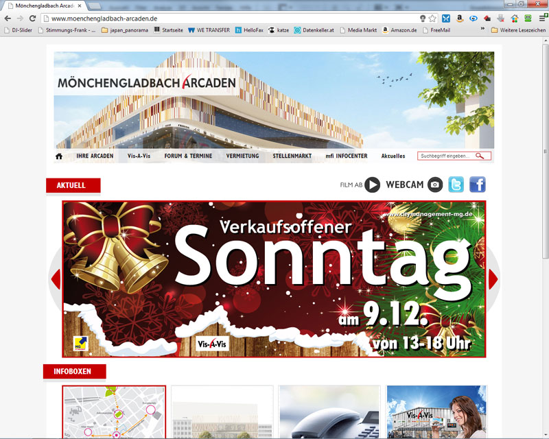 Screenshot Moenchengladbach-Arcaden.de