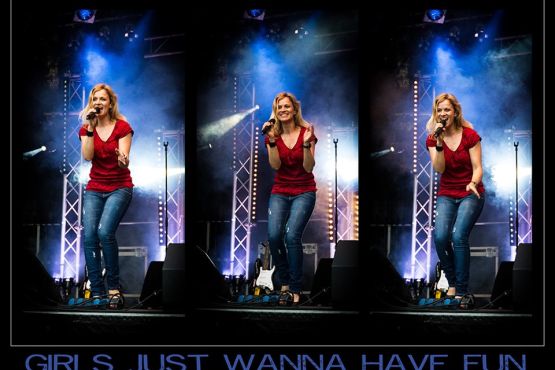 Sandra Live in Aktion