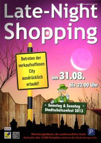Plakatvariante LateNightShopping